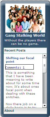 Gang Stalking World Widget